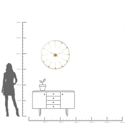 Online KARE Design Zegar Visible Sticks 92x5 cm złoty - KARE