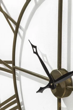 Hot KARE Design Zegar wiszący Factory Ø121 cm brązowy - KARE