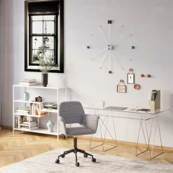 Best KARE Design Zegar wiszący Like Umbrella Ø100 cm chromowy - KARE