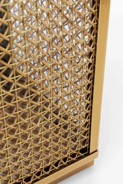 New KARE Design Zestaw 2 dużych latarenek złotych ze stali nierdzewnej i trawy morskiej - KARE