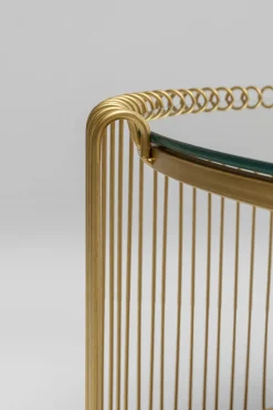 Clearance KARE Design Zestaw 2 stolików kawowych blaty i półki lustrzane rama złota - KARE