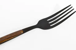 Hot KARE Design Zestaw 16 sztućców ze stali nierdzewnej i tworzywa czarno-brązowe - KARE