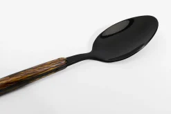 Hot KARE Design Zestaw 16 sztućców ze stali nierdzewnej i tworzywa czarno-brązowe - KARE