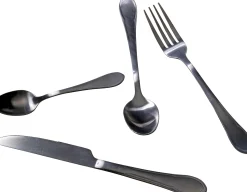 Online KARE Design Zestaw 16 sztućców ze stali nierdzewnej kolor czarny matowy - KARE