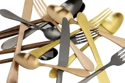 Online KARE Design Zestaw 16 sztućców ze stali nierdzewnej kolor czarny matowy - KARE