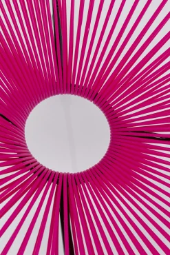 Hot KARE Design Zestaw dwóch foteli ogrodowych - kolor różowy nogi czarne 73x85 cm - KARE