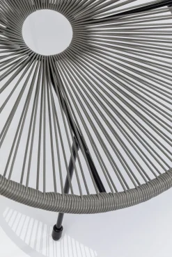 Hot KARE Design Zestaw dwóch foteli ogrodowych - kolor szary nogi czarne 73x85 cm - KARE