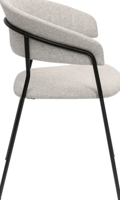 Outlet KARE Design Zestaw dwóch krzeseł beżowe nogi czarne 57x78 cm - KARE