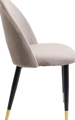 Outlet KARE Design Zestaw dwóch krzeseł Iris Velvet 49x84 cm taupe - KARE