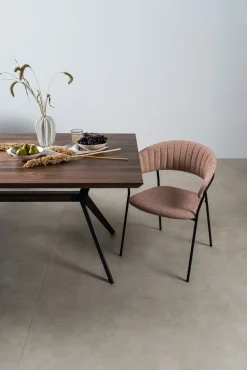 Outlet KARE Design Zestaw dwóch krzeseł różowe nogi czarne 57x78 cm - KARE