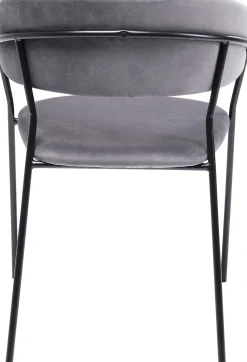 Fashion KARE Design Zestaw dwóch krzeseł z podłokietnikami Belle 57x78 cm szare - KARE