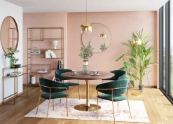 Sale KARE Design Zestaw dwóch krzeseł z podłokietnikami Belle 61x80 cm zielone - KARE