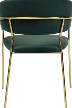 Sale KARE Design Zestaw dwóch krzeseł z podłokietnikami Belle 61x80 cm zielone - KARE