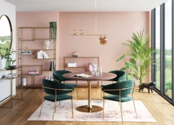 Sale KARE Design Zestaw dwóch krzeseł z podłokietnikami Belle 61x80 cm zielone - KARE