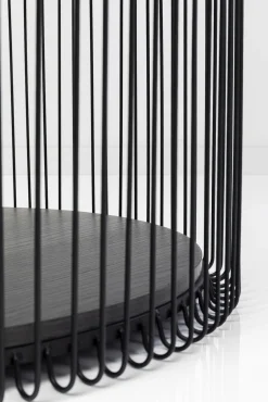 New KARE Design Zestaw dwóch stolików blaty MDF rama stalowa - kolor czarny - KARE