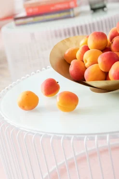 New KARE Design Zestaw dwóch stolików kawowych Wire białe - KARE