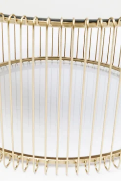 Online KARE Design Zestaw dwóch stolików kawowych Wire mosiężne - KARE