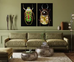 Outlet KARE Design Zestaw dwóch stolików kawowych Pebbles Deluxe srebrne - KARE