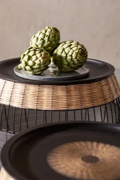 Hot KARE Design Zestaw dwóch stolików kawowych African Drums czarne - KARE