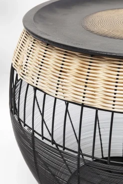 Hot KARE Design Zestaw dwóch stolików kawowych African Drums czarne - KARE