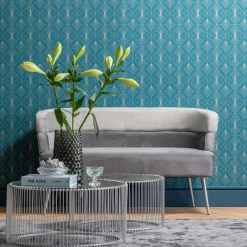 Hot KARE Design Zestaw dwóch stolików kawowych Wire srebrne - KARE