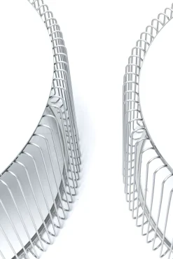 Hot KARE Design Zestaw dwóch stolików kawowych Wire srebrne - KARE