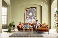 Hot KARE Design Zestaw dwóch stolików kawowych Roma - złote - blaty marmur - KARE