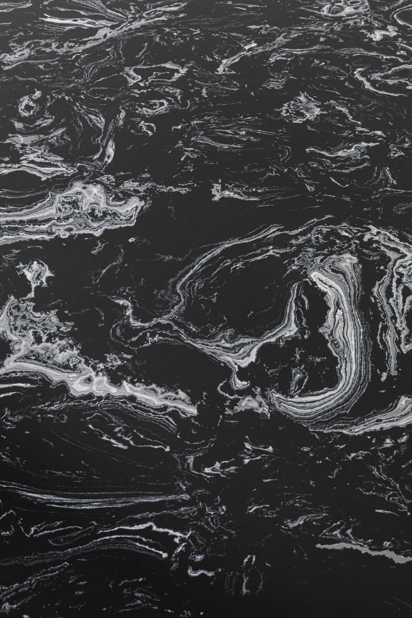 Outlet KARE Design Zestaw dwóch stolików kawowych Roma czarne - blaty marmurowe - KARE