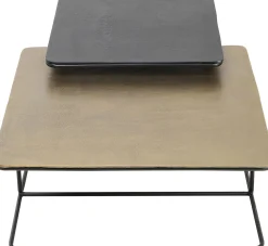 Hot KARE Design Zestaw dwóch stolików kawowych aluminium złoty i czarny - KARE