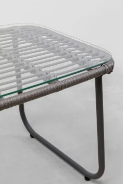 Clearance KARE Design Zestaw ogrodowy 4-elementowy sofa, 2 fotele i stolik kawowy - KARE