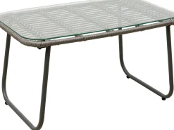 Clearance KARE Design Zestaw ogrodowy 4-elementowy sofa, 2 fotele i stolik kawowy - KARE