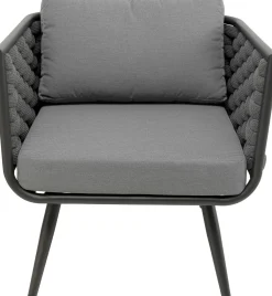 Hot KARE Design Zestaw ogrodowy Malta antracytowy (4-szt) - KARE