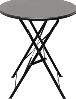 Discount KARE Design Zestaw ogrodowy składany 2 krzesła i stół kolor czarny - KARE