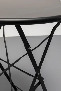 Discount KARE Design Zestaw ogrodowy składany 2 krzesła i stół kolor czarny - KARE