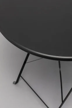 Discount KARE Design Zestaw ogrodowy składany 2 krzesła i stół kolor czarny - KARE