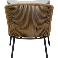 Discount KARE Design Zestaw ogrodowy szaro-naturalny 4-set sofa, stolik i 2 fotele - KARE