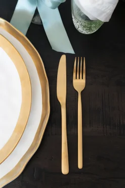 Hot KARE Design Zestaw sztućców Gloria (16 sztuk) złoty mat - KARE