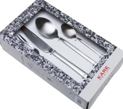 Discount KARE Design Zestaw sztućców Gloria (16 sztuk) srebrny mat - KARE