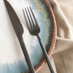 Hot KARE Design Zestaw sztućców Gloria (16 sztuk) czarny mat - KARE