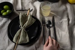 Hot KARE Design Zestaw sztućców Gloria (16 sztuk) czarny mat - KARE