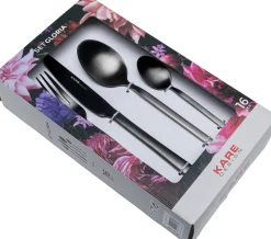 Hot KARE Design Zestaw sztućców Gloria (16 sztuk) czarny mat - KARE