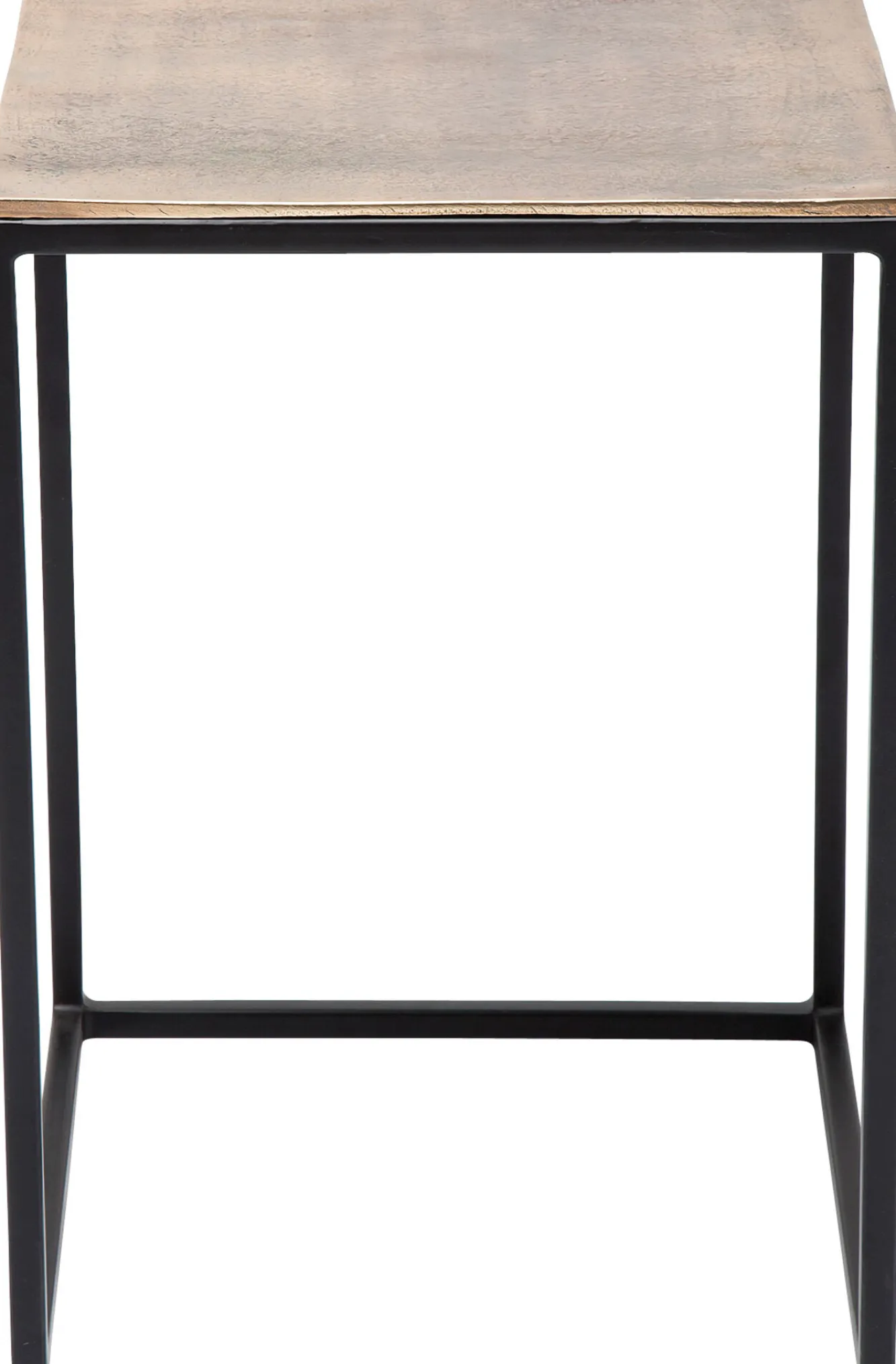 Fashion KARE Design Zestaw trzech stolików kawowych Loft Square Aluminum kolorowe - KARE