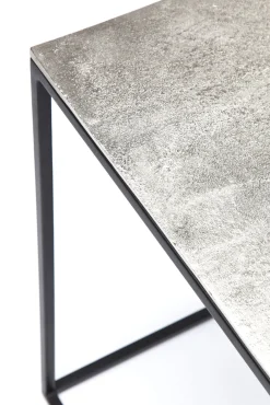 Fashion KARE Design Zestaw trzech stolików kawowych Loft Square Aluminum kolorowe - KARE