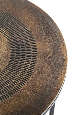 Outlet KARE Design Zestaw trzech stolików kawowych Marrakesh mosiężne - KARE